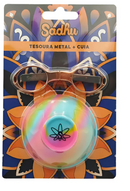 Kit Tesoura De Metal + Cuia Sadhu